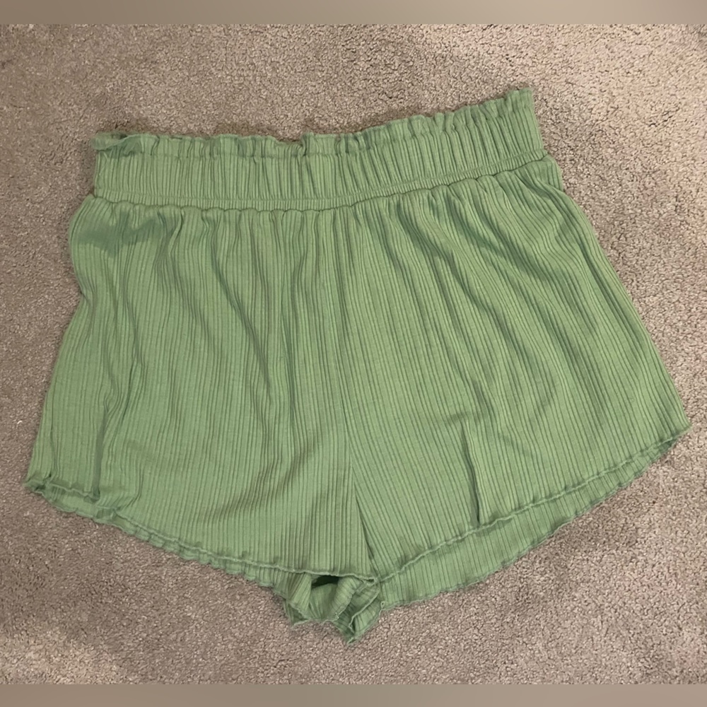 ruffle hem comfy shorts